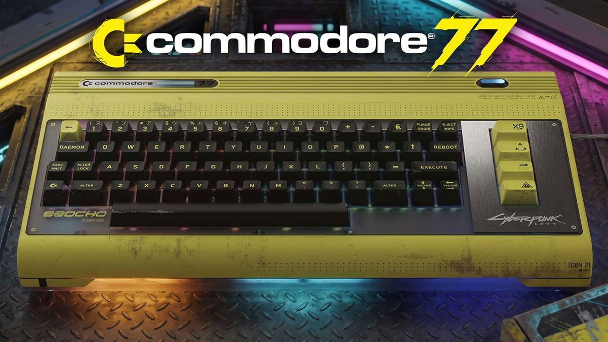 Commodore unveils striking Cyberpunk 2077 version of its C64U made in partnership with CD Projekt Red — Commodore 77 special edition uses more powerful AMD Artix XC7A100T processor