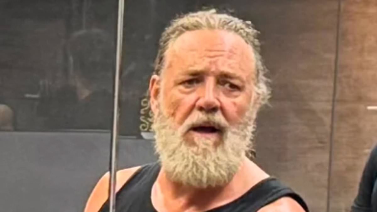 Still a Gladiator! Russell Crowe stuns with his massive biceps as he works out with his wrestling co-star