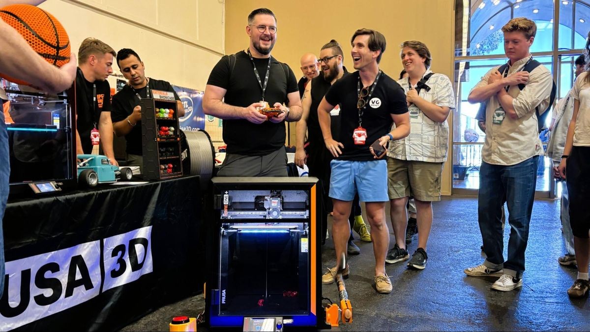 Desktop UV printers and wild custom builds take over Open Sauce 2026 — $1,700 full-color printers, flash-cured resin, and a rideable speeder bike