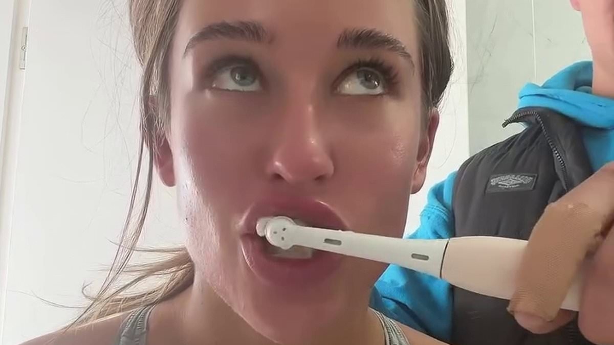 Love Island Australia star mocked after she calls on boyfriend to help brush her teeth following boob job: 'This is embarrassing'