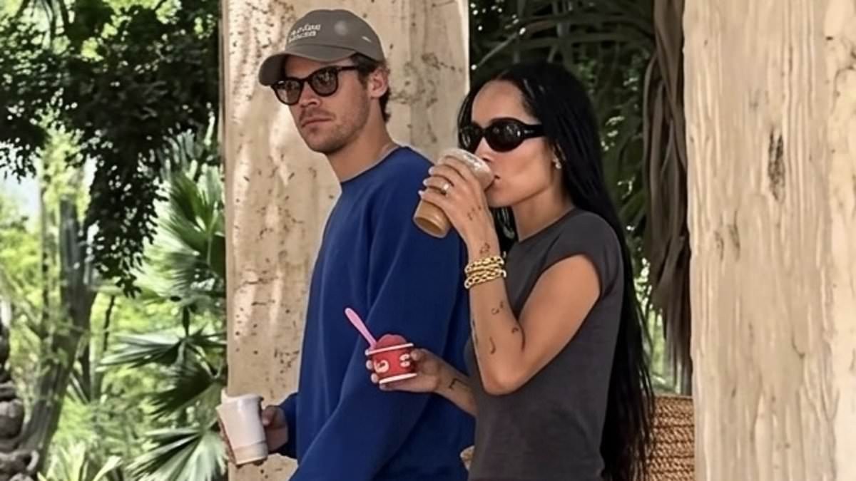 Harry Styles gets cozy with fiancée Zoe Kravitz as they enjoy mini-picnic in Mexico City amid his concert run
