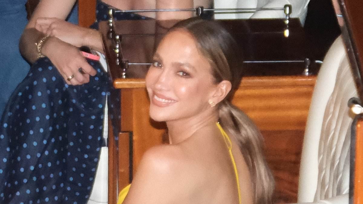 Jennifer Lopez stuns as she continues Venice trip with her child Oskar... after teen unveiled trans identity