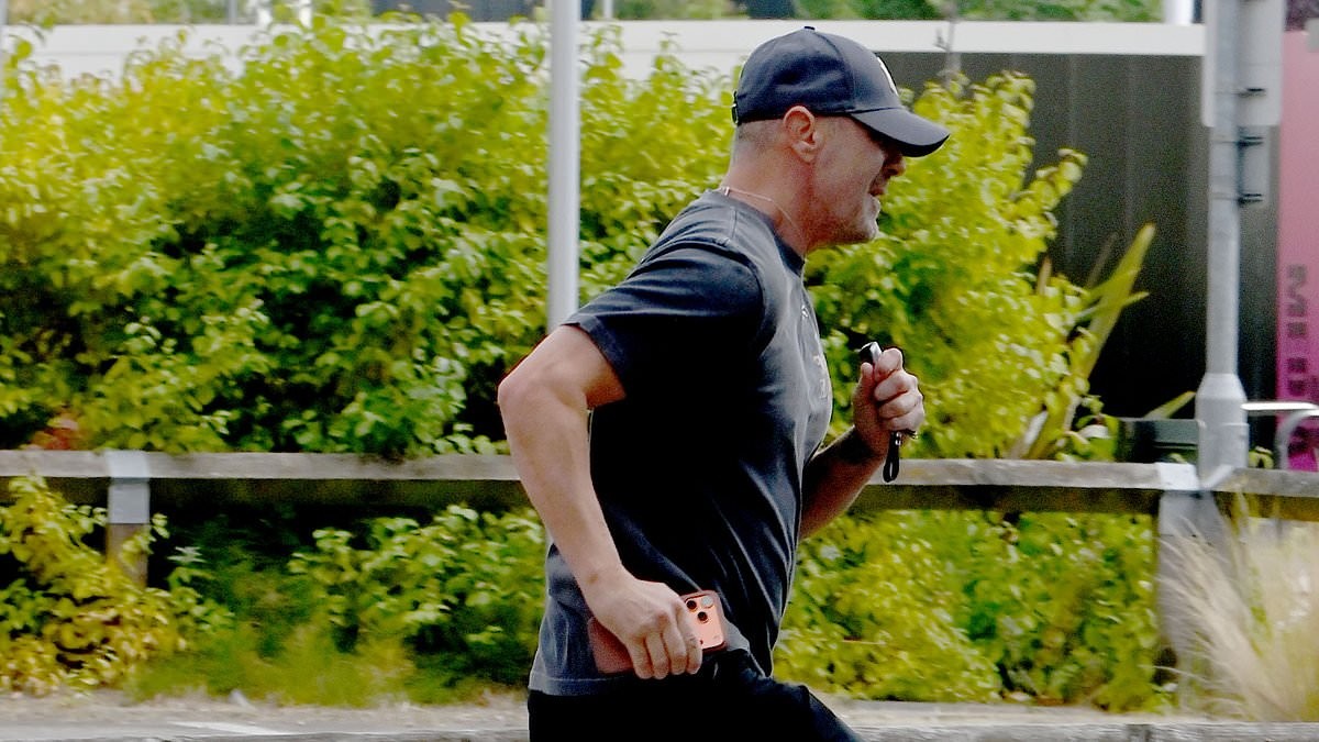 Paddy McGuinness sprints into work as it's revealed he is enjoying office romance with 'stunning Radio 2 publicist' whilst his ex-wife Christine spends her evening manifesting and 'trusting the flow of life'