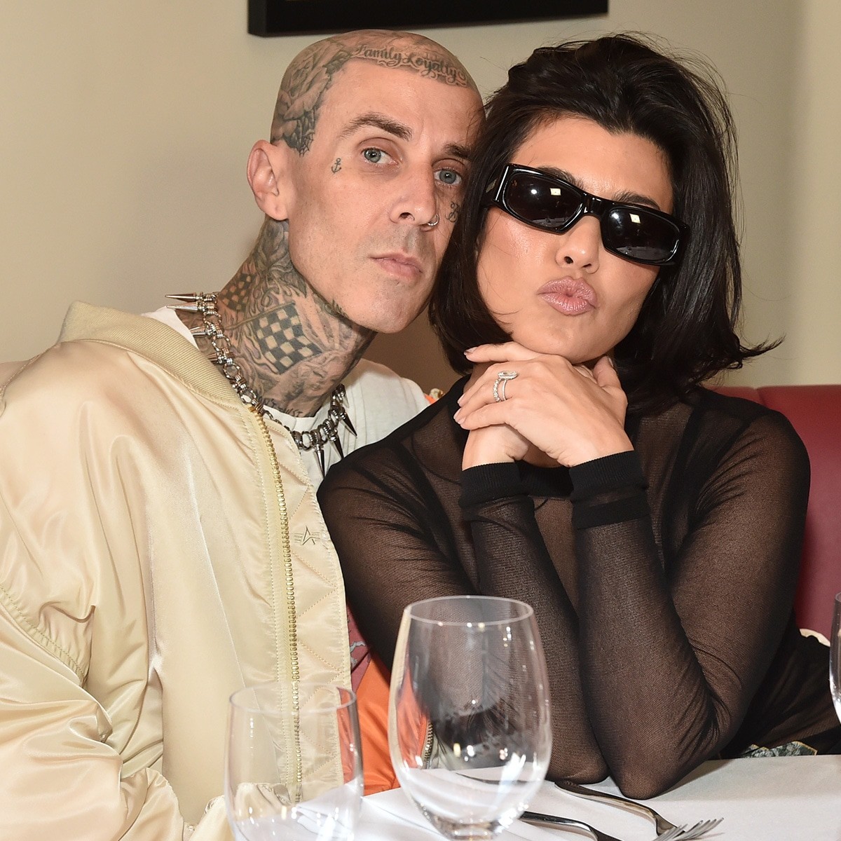 Travis Barker, Kourtney Kardashian Make Rare Appearance With His Kids