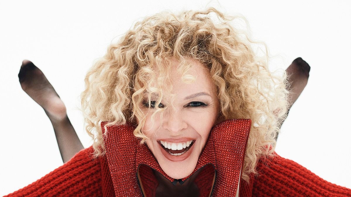 Kylie Minogue brings back her 80s corkscrew perm as she celebrates the 25th anniversary of pop record Fever and discusses finally breaking the US