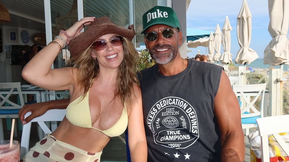 Kate Ferdinand cosies up to husband Rio as she shares series of bikini snaps after hitting back at 'gold digger' accusations