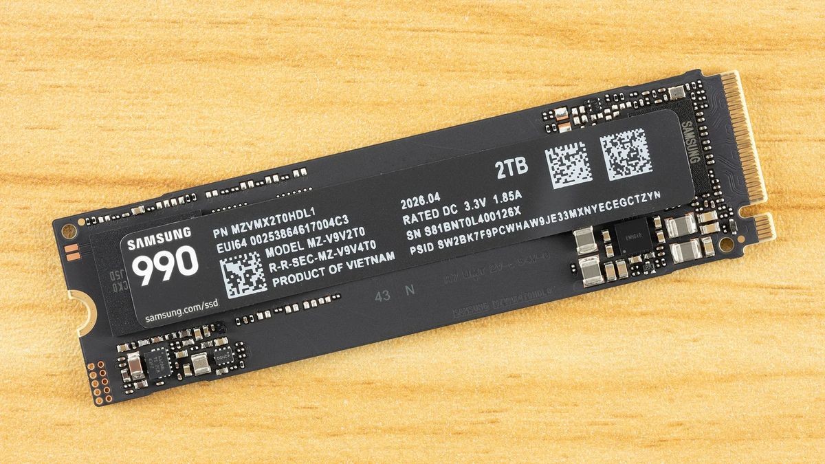 Samsung's new 2TB 990 SSD is 36% off at Amazon — nearly $200 off this Gen 4 all-rounder
