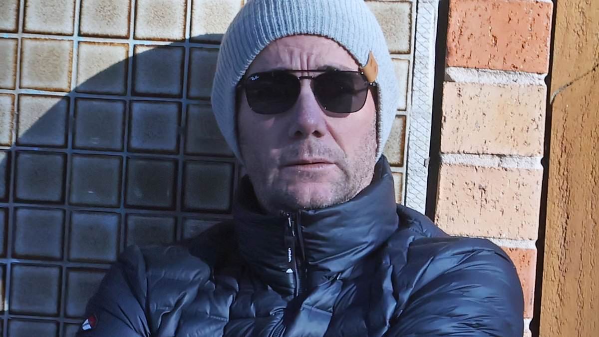 Nine star Michael Willesee Jr spotted riding his bike and going for coffee with wife Allison Langdon after viewers brutally remarked he looked like a 'mortician' as Today fill-in