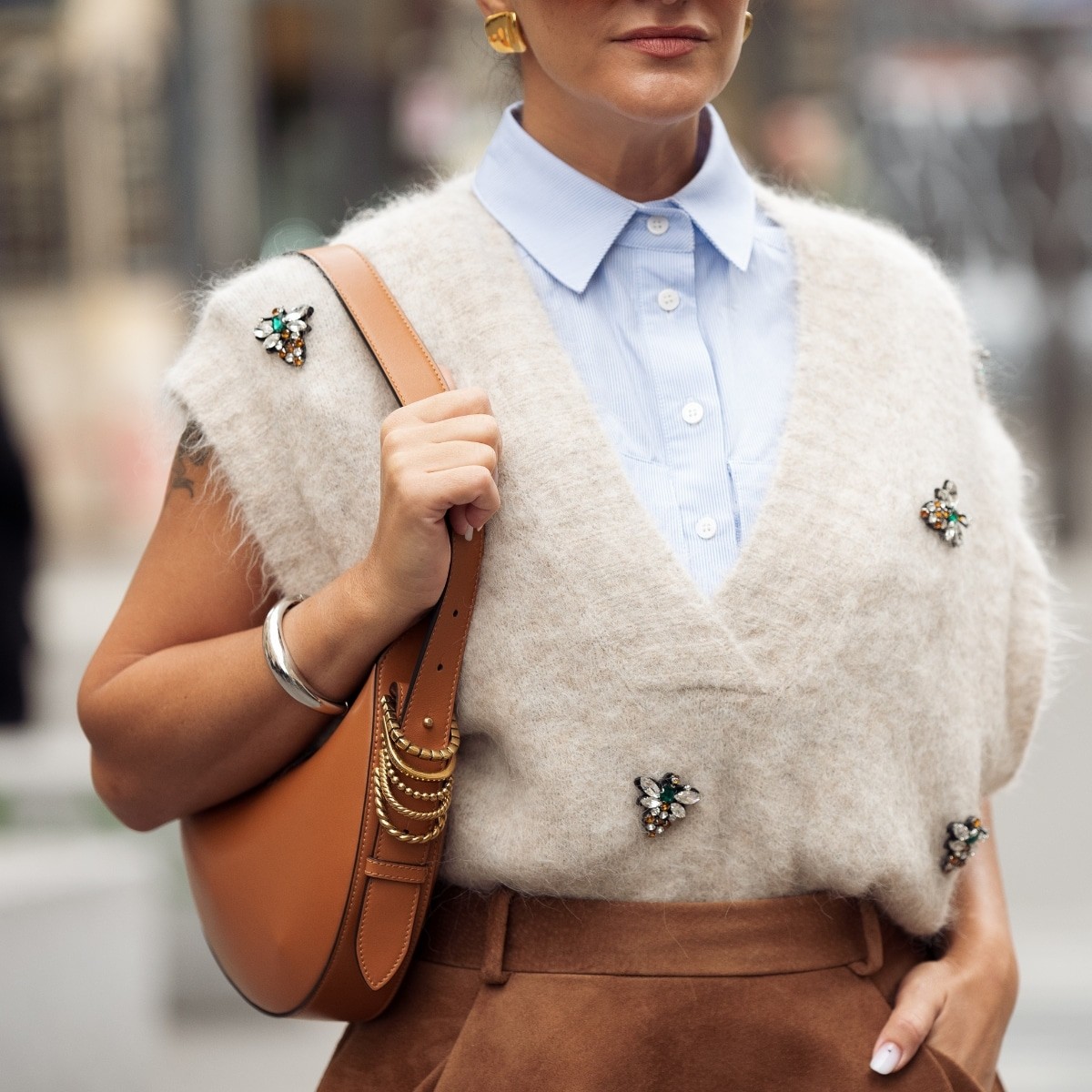 We Asked a Stylist, How Do You Make a Sweater Vest Look Good