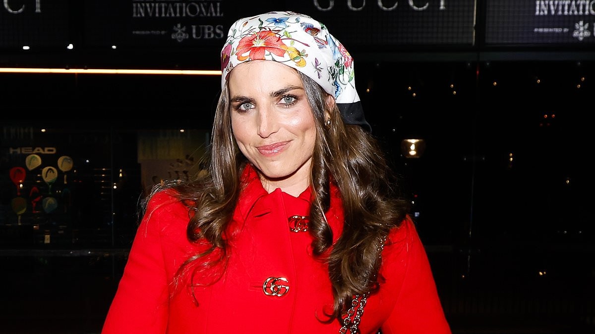 Jessica Fox is red hot while Montana Cox serves a daring leather look at star-studded Gucci padel event at the Sydney Opera House