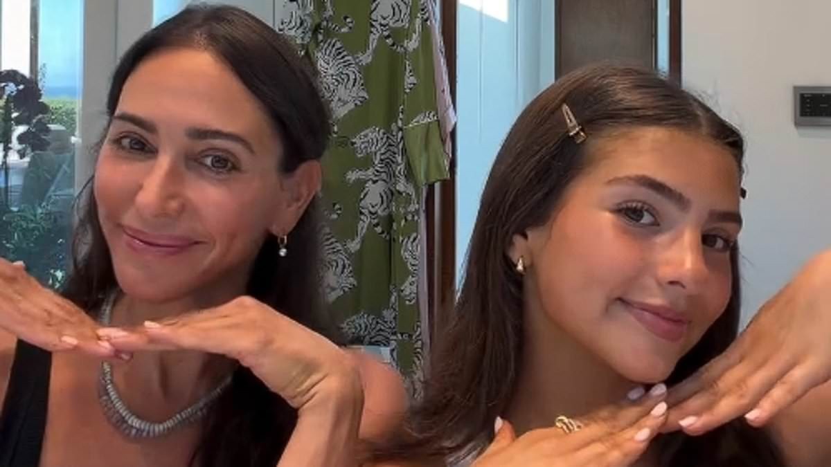 Lauren Silverman reveals close bond with son Adam's college girlfriend Sydney as they get ready for a family night out in Malibu