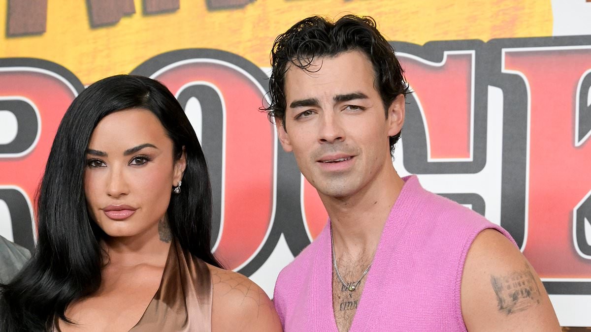 Demi Lovato has a friendly reunion with ex-boyfriend Joe Jonas at the premiere of Camp Rock 3