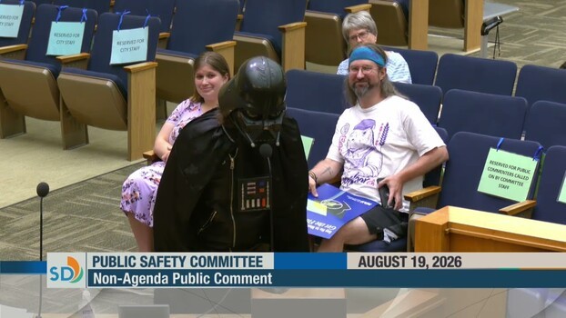 Darth Vader Showed Up at a San Diego City Council Meeting to 'Support' Flock Cameras