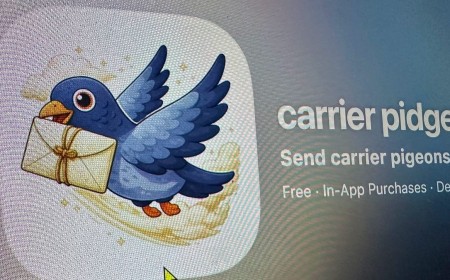 Rogue iOS developer creates app that simulates messages sent by carrier pigeon; messages only travel at 100mph — LA to NYC correspondence takes 22 hours to deliver; virtual birds can get distracted or even lost