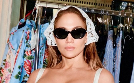 Jennifer Lopez, 57, shows off her jaw-dropping figure as she channels 1950s pin-up glam in a sizzling white bikini