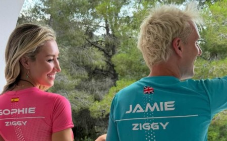 Sophie Habboo poses topless while cradling son Ziggy as she share shares sweet snaps with husband Jamie Laing to mark the end of summer
