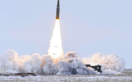 New footage shows russian iskander loaded with cluster munitions striking kyiv, triggering chain of explosions