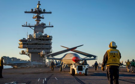 The US Navy finally has a carrier with a built-in center for drones and other unmanned aircraft
