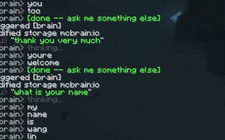 Player builds working AI chatbot in vanilla Minecraft using 445K command blocks — clever approach shrank initial block count from over 1 million, requires no mods, plugins, or datapacks to work
