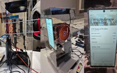 Modder straps two desktop CPU coolers to ZTE handset, turns smartphone into a gaming PC — Snapdragon 8 Elite SoC with 24GB of RAM runs The Witcher 3 at 1080p ultra