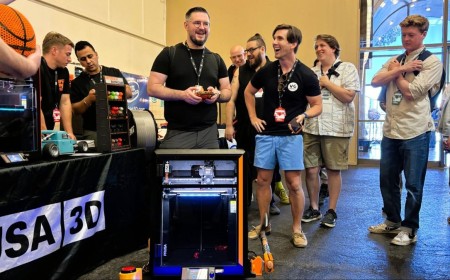 Desktop UV printers and wild custom builds take over Open Sauce 2026 — $1,700 full-color printers, flash-cured resin, and a rideable speeder bike