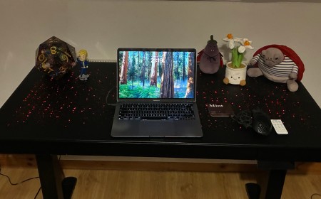I spent two months using the Eureka Ergonomic Wonder Glowing Glass Desk, and it's beautiful — but there's one small problem