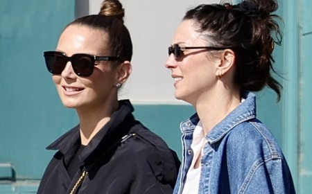 Australian Idol stars Ricki-Lee Coulter, Amy Shark and Marcia Hines enjoy lunch with hunky new judge Morgan Evans in Sydney following Kyle Sandilands' surprise departure