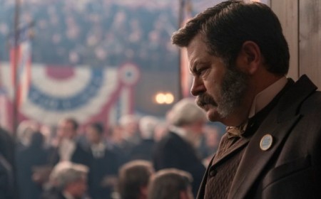 Nick Offerman Loved Getting Slapped by Betty Gilpin