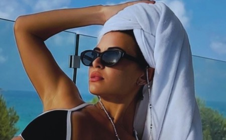 Christine McGuinness poses in her bikini to take part in viral trend as she says it's 'kind of chic to be unavailable'