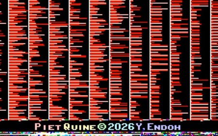 Mind-bending self-replicating GIF code prints an exact copy of itself, is both a program and its own visual output — champion coder shows off 'Piet Quine' technique