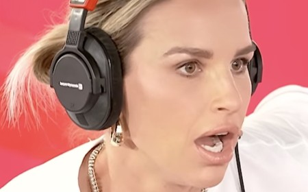 Pregnant Vogue Williams pulls off an incredible prank on co-host Jamie Theakston as she tricks him into thinking she's gone into labour live on Heart Breakfast