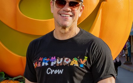 Matt Damon Celebrates Daughter Gia's 18th Birthday at Disneyland