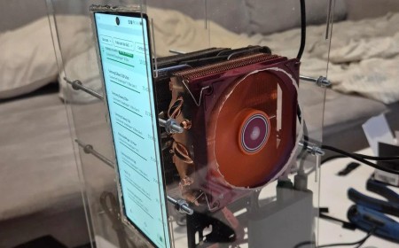 Redditor turns Android phone into a desktop PC in a stroke of genius, sandwiching it between two huge CPU coolers so it runs Witcher 3 at 1080p ultra