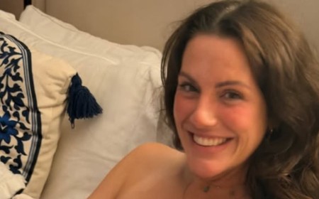 The Apprentice star Jessica Cunningham gives birth to her SIXTH child at home and reveals the newborn's unusual name