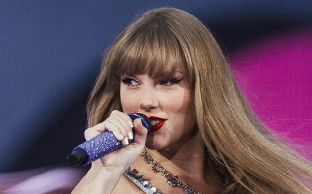 Taylor Swift launches her campaign to win an Emmy for her Eras Tour documentary with secret appearance at voters event as she says her record-breaking shows were 'great escapism'