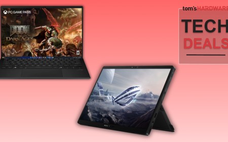 Save $900 on this 2-in-1 Asus ROG touchscreen gaming laptop with 64GB RAM — the 14-inch Flow Z13 machine ships with a 16-core AMD Strix Halo CPU and a 1TB SSD, perfect for games and AI