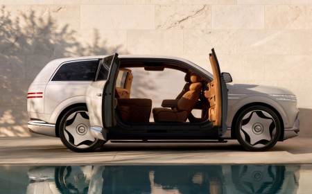 Genesis' GV90 NeoLun is a luxury electric SUV with heated floors and coach doors