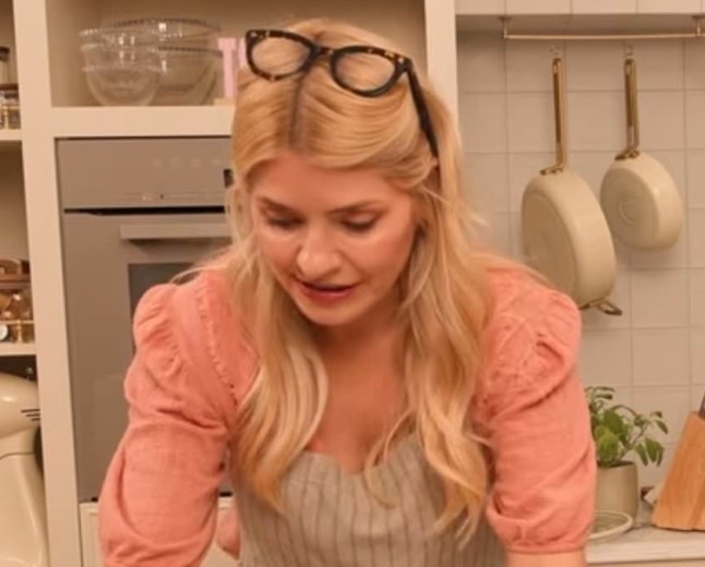Holly Willoughby fans in hysterics after spotting her cutting a courgette excruciatingly slowly in new YouTube show and compare it to THAT Kendall Jenner cucumber slicing moment