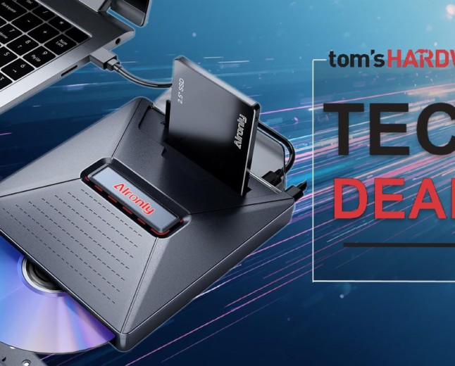 This portable, external CD/DVD drive comes with a 2.5-inch SATA and an SD Card slot for just $26 — Save 10% on a modern essential for keeping physical media alive