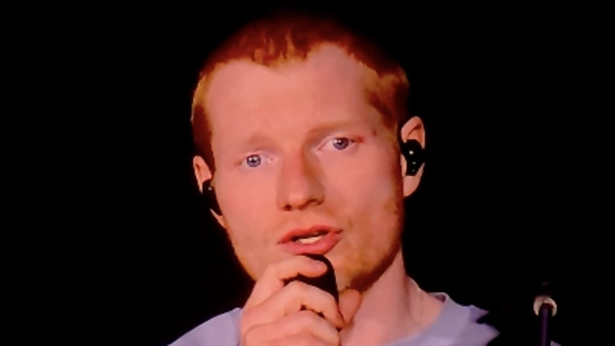 Ed Sheeran tears up on stage at Philadelphia show as he is pushed into awkward U-turn amid Israel controversy
