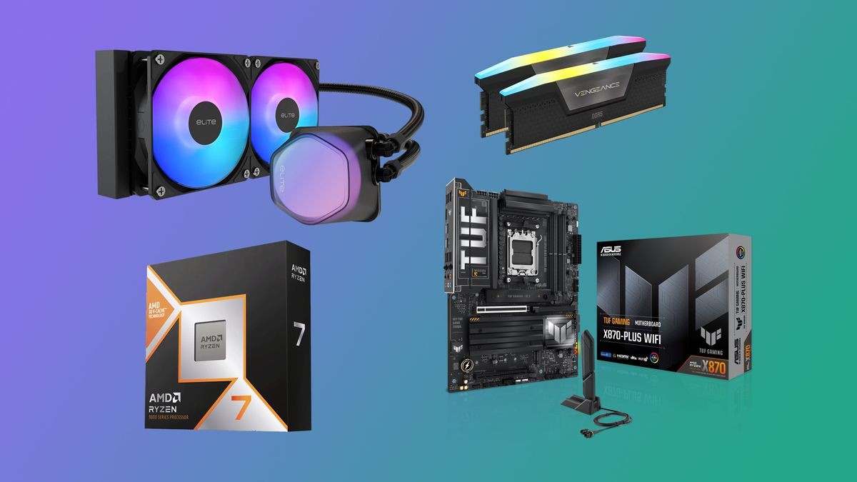 Build a high-end AMD gaming PC for less — Ryzen 7 9800X3D bundle includes an X870E motherboard, 32GB DDR5, AIO cooler and a game for $1,109.99