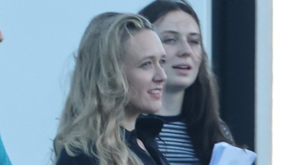 Anthony Head's daughter Emily is seen for the first time since her parents' deaths as she joins The Inbetweeners cast for the first day of filming the third film