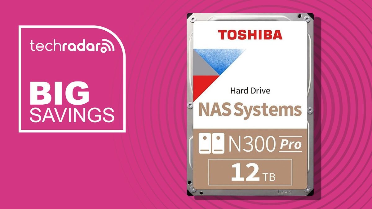 Toshiba's 12TB N300 Pro NAS hard drive has CMR recording, 7,200 RPM performance, plus a five-year warranty — and it's $100 off at Newegg