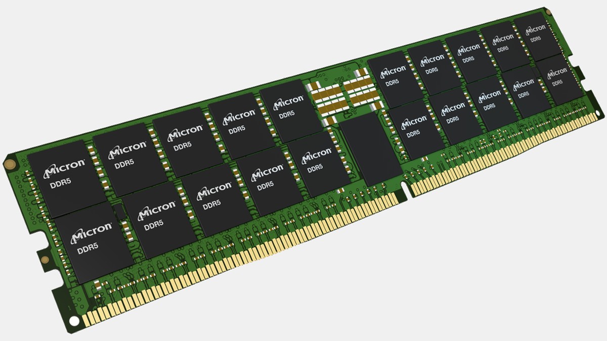 Micron announces 512GB DDR5-9200 memory modules with 16W power draw — up to 12TB per server, claims 60% less energy-intensive than four 128GB modules