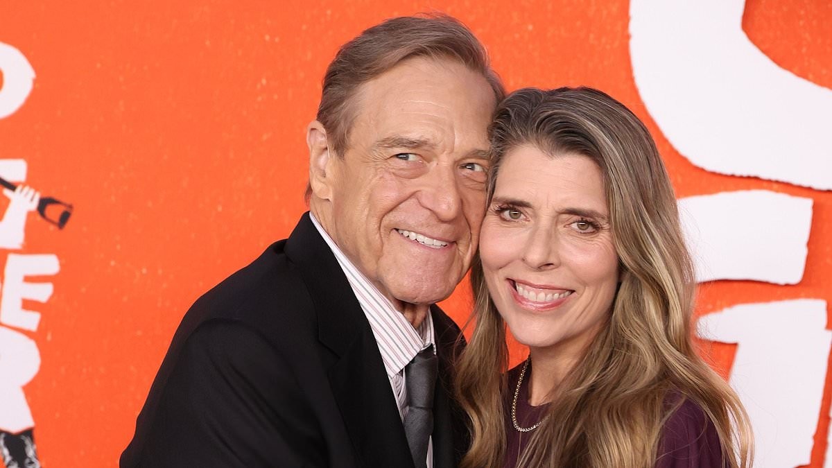John Goodman, 74, displays his 200lbs weight-loss as he makes a rare appearance with wife Anna Beth at Digger premiere