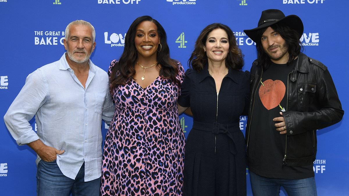 Nigella makes her major UK TV return after six years on Bake Off alongside fellow judge Paul Hollywood and show hosts Alison Hammond and Noel Fielding