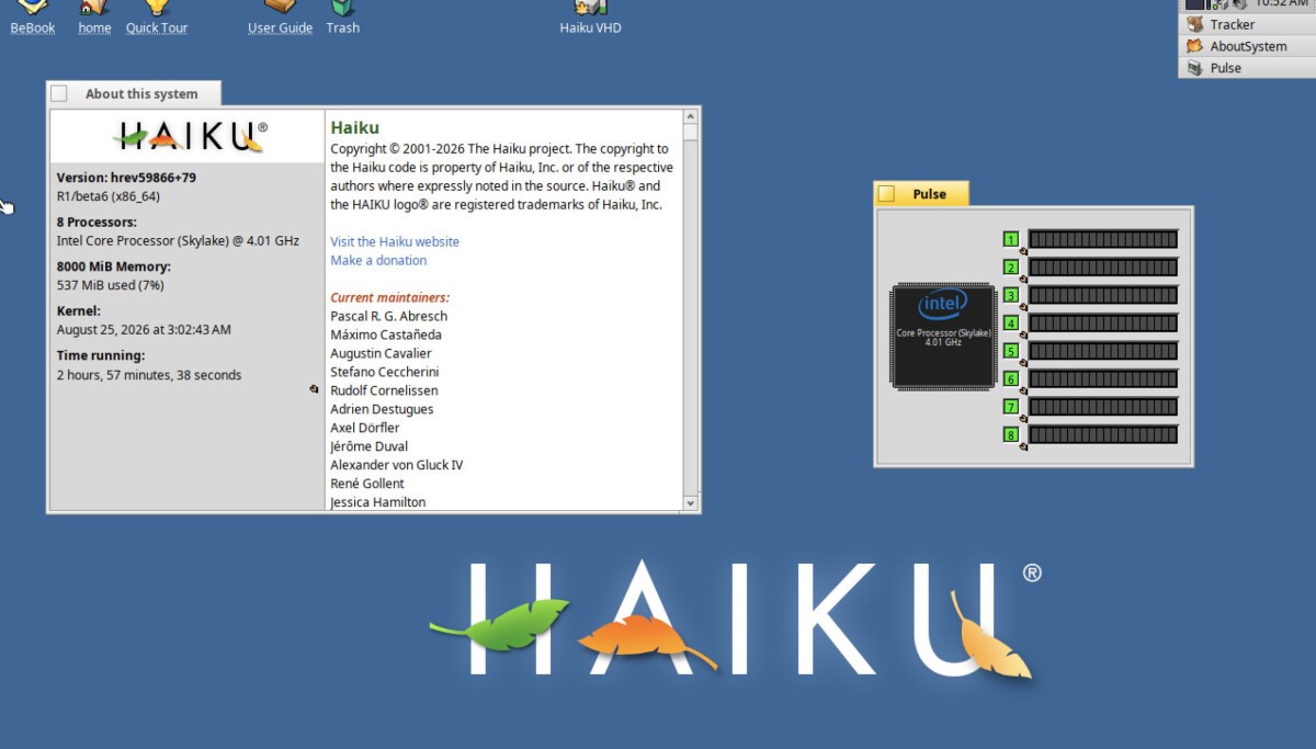 Haiku OS rises / Beta 6 sails open web / Virtual winds fly fast