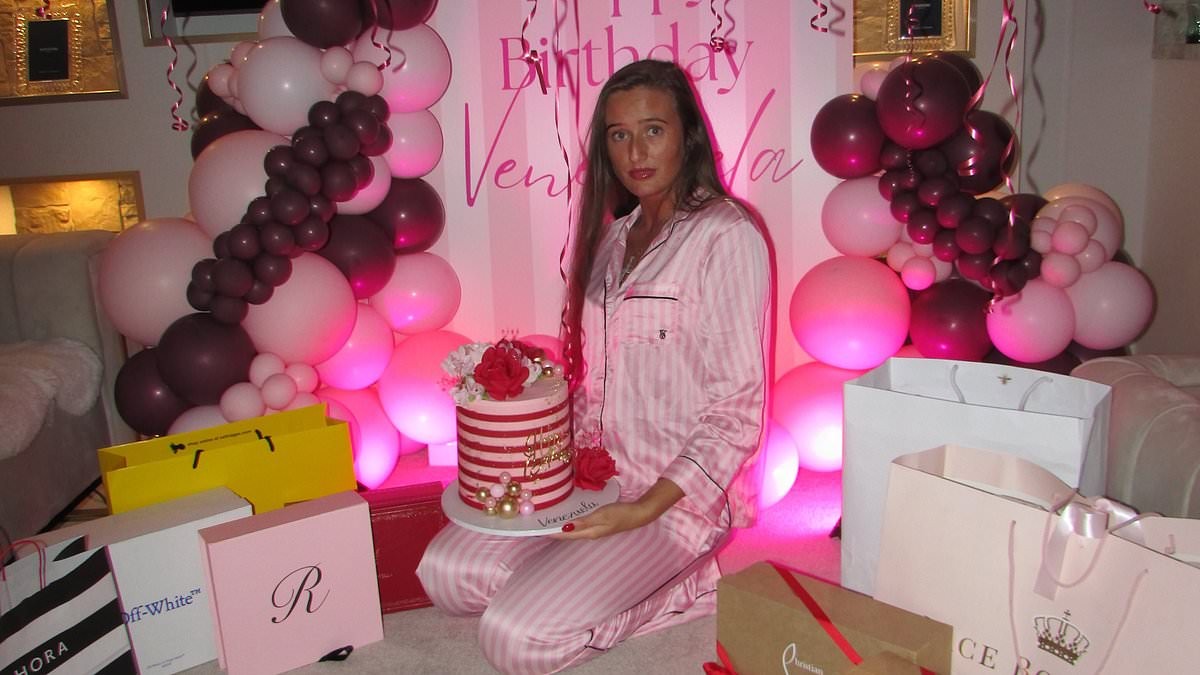 Venezuela Fury kicks off 17th birthday celebrations as she shows off lavish designer gifts while new husband Noah Price pens sweet message