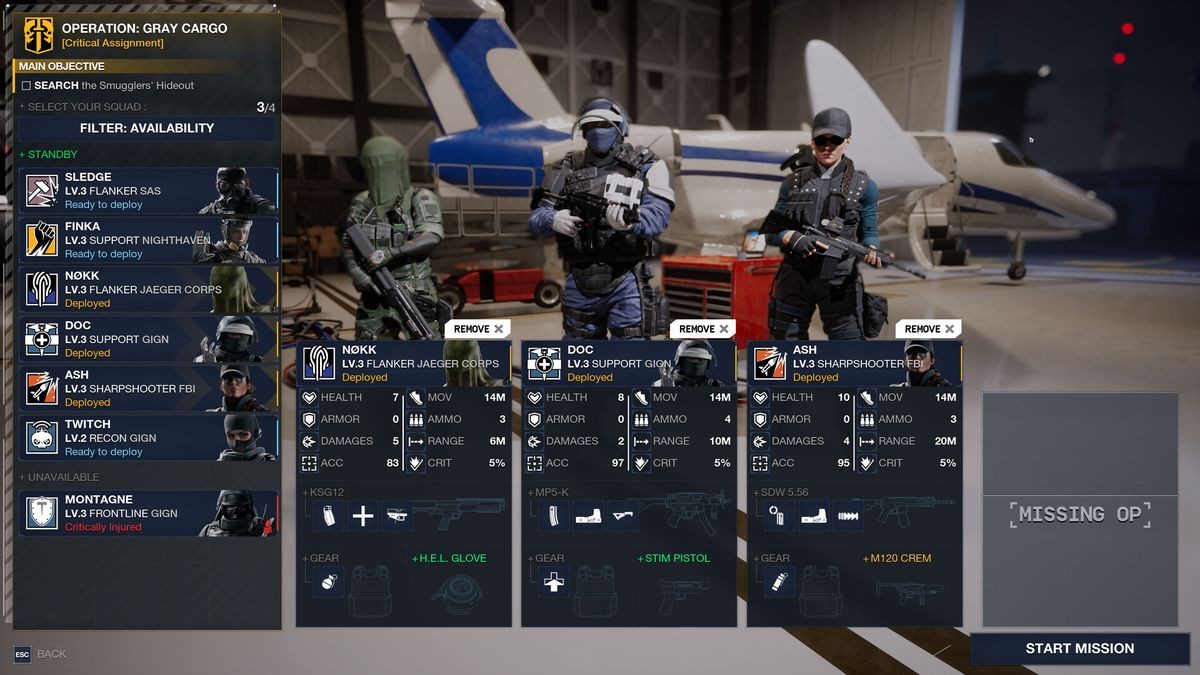 Rainbow Six Tactics game director says the game's 15 Operators have 'unique' loadouts so they didn't 'overlap' with each other — but there was still room for 'community favorites' and 'operators that were impossible to not include'