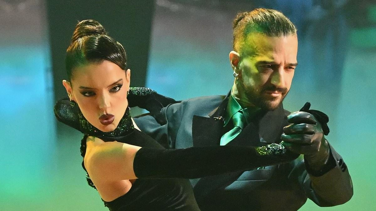 Maura Higgins' triumphant DWTS debut: Star is supported by her castle co-stars Rob Rausch and Lisa Rinna as she tops the leaderboard with Traitors-inspired foxtrot amid 'fix' claims